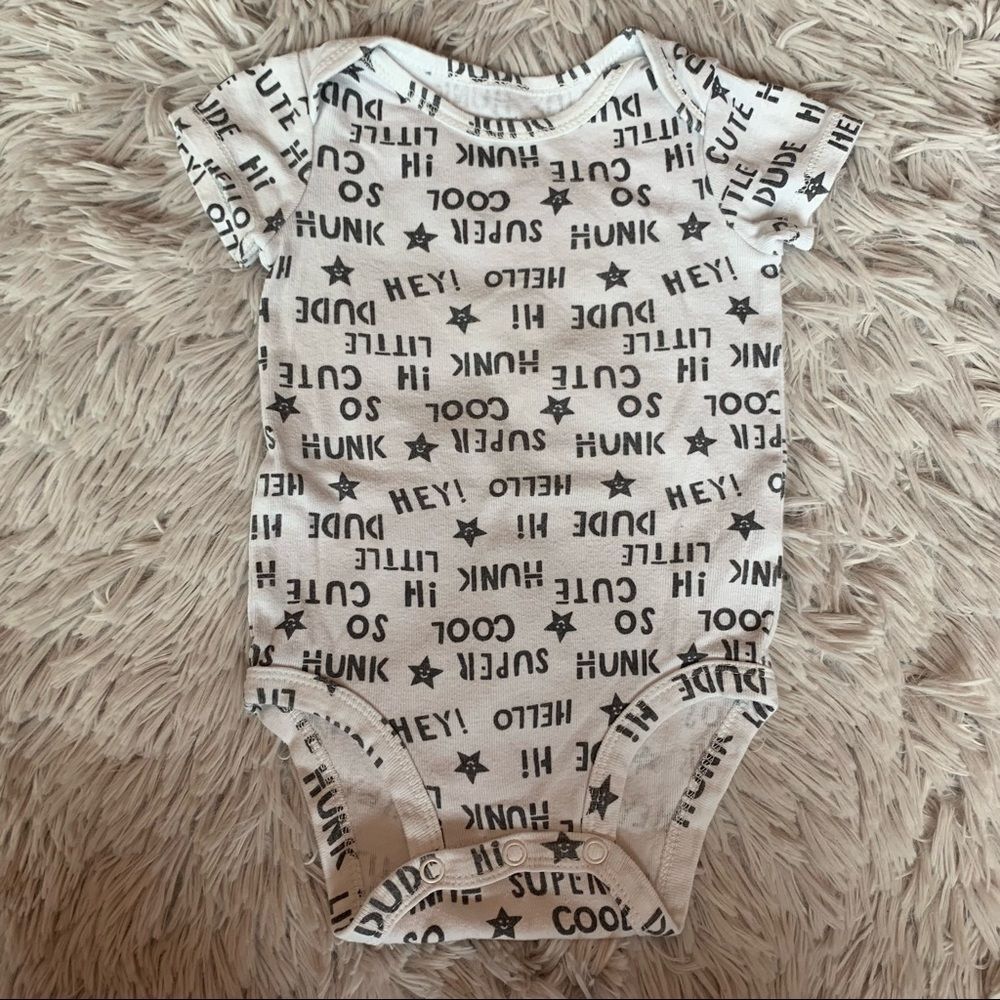 Hunk Hi Little Dude Hey Cute Super Cool Bodysuit - Picture 2 of 7